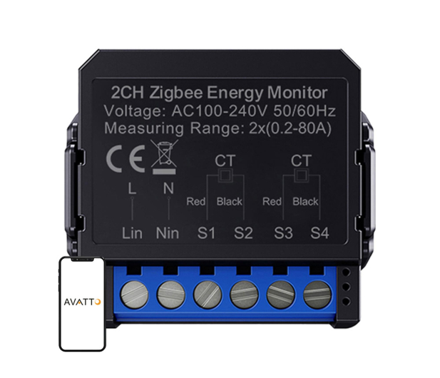 Avatto Inteligentny dwukierunkowy licznik energii ZigBee ZWPM16-2 - 1510616 - zdjęcie
